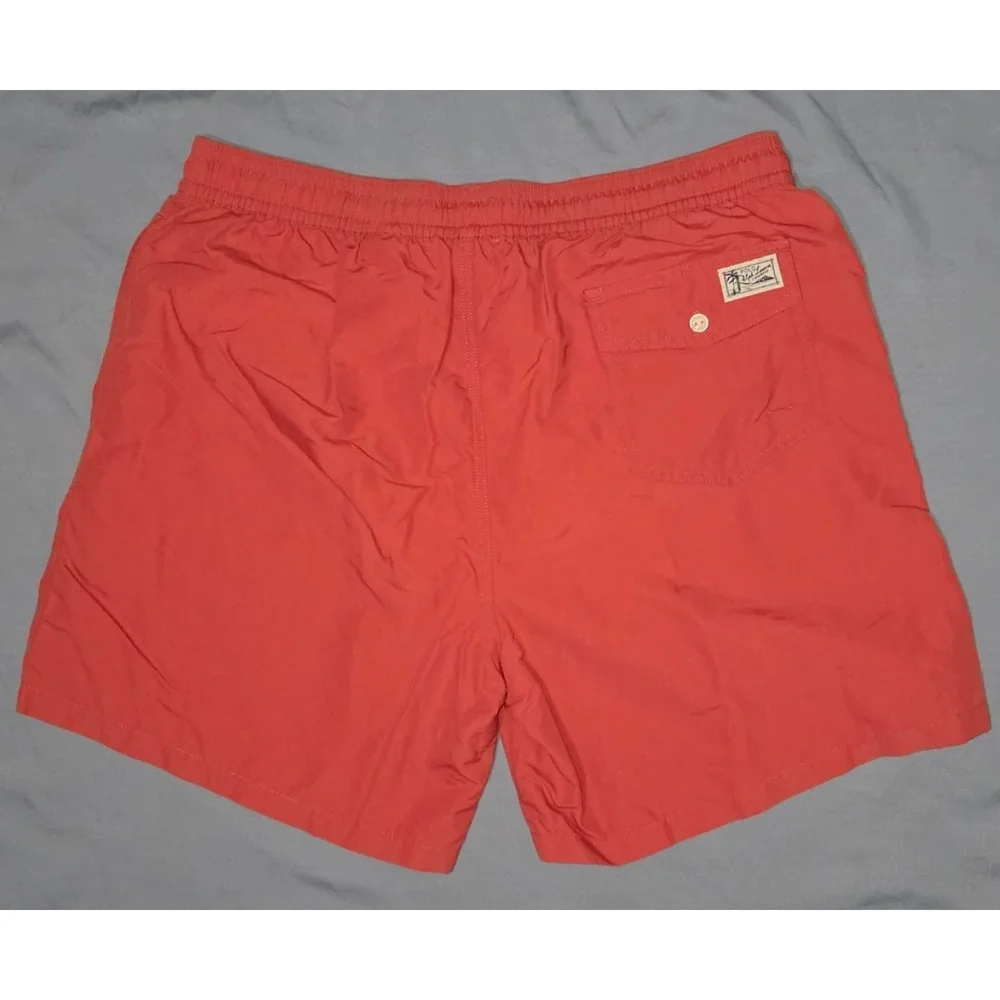 Polo Ralph Lauren Mens Size XL Coral Swim Trunks Preppy